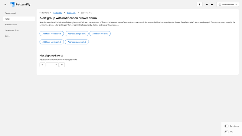 Alert group toast with notification drawer screenshot