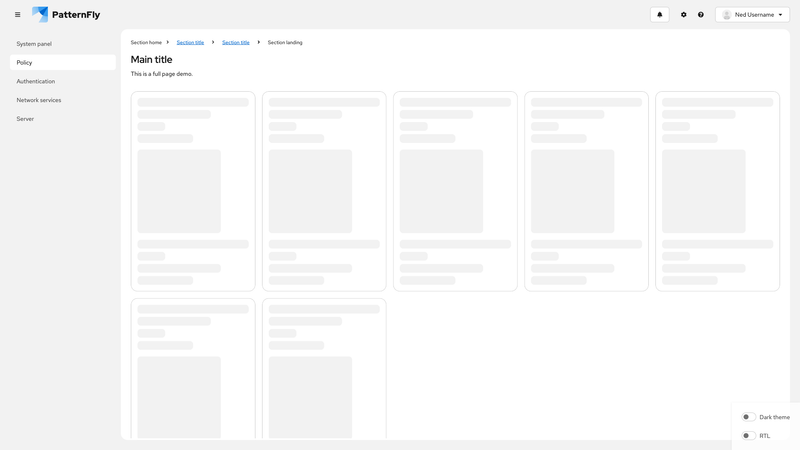 Skeleton card screenshot