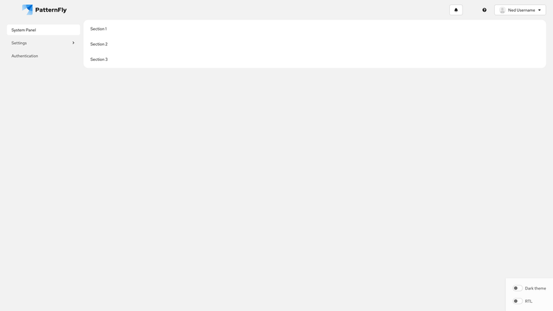 Flyout nav screenshot