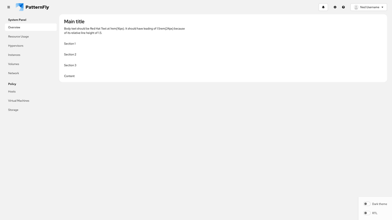 Grouped nav screenshot