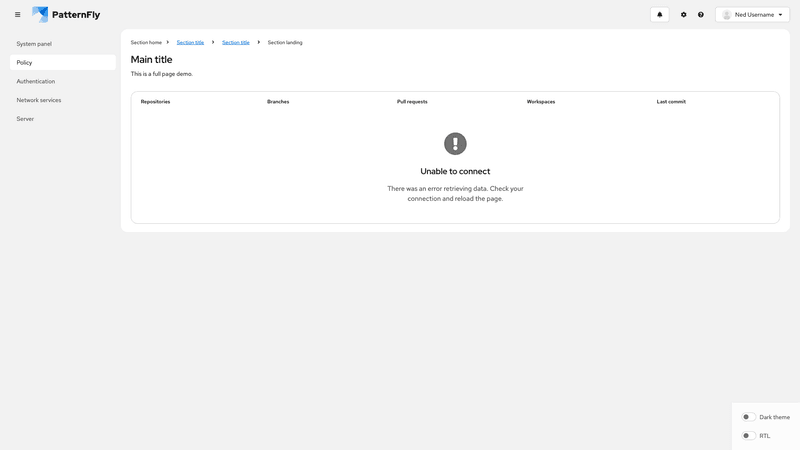 Error screenshot