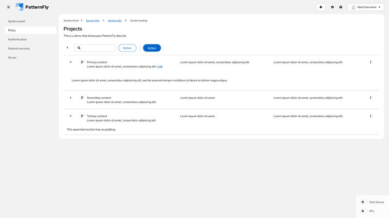 Expandable control in toolbar screenshot